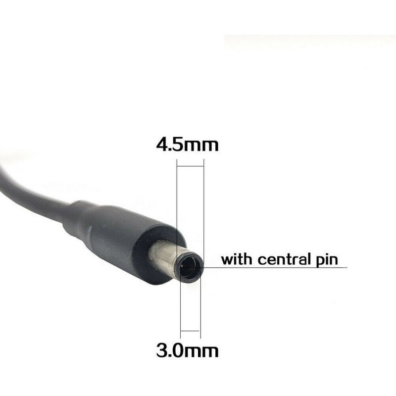 Cable Repuesto Para Reparar Cargador Dell 4.5mmx3.0mm 1.8m