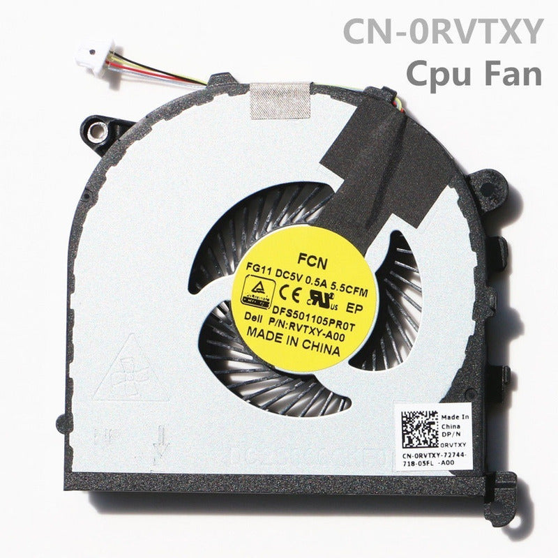 Ventiladores Dell Xps 9550 Precision 5510 Cn-0rvtxy 0rvtxy Dc28000gkf0 Cn-036cv9 036cv9 Dc28000gjf0 Cpu Gpu Izq Der V91