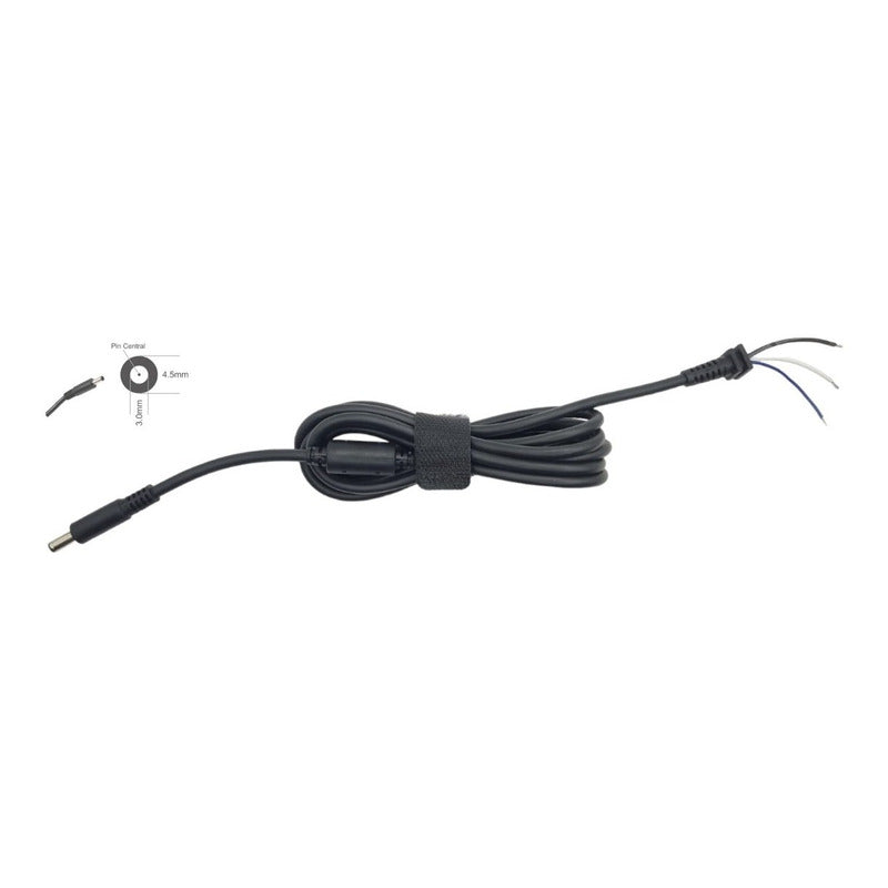 Cable Repuesto Para Reparar Cargador Dell 4.5mmx3.0mm 1.8m