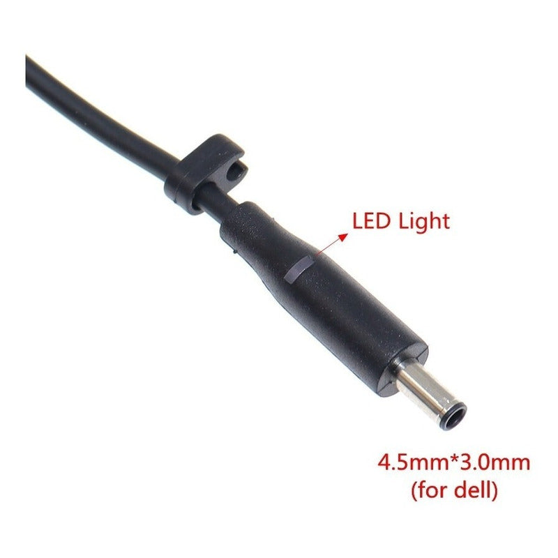 Cable Repuesto Para Reparar Cargador Dell 4.5x3.0mm Led 1.8m