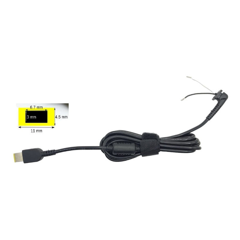Cable Para Reparar Cargador Lenovo Punta Cuadrada 90w 1.8m