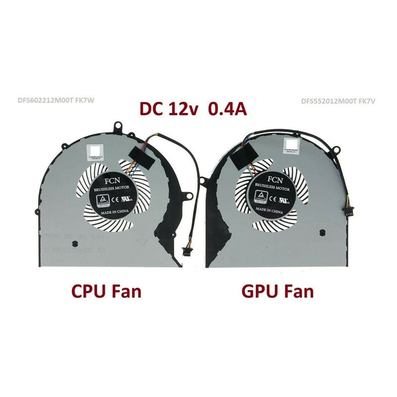 Ventilador Asus Gl703vm Gl703vd Fx503vm Cpu & Gpu V244