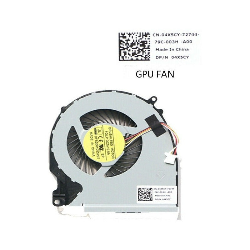 Ventilador Dell Inspiron 15 5577 7557 7559 5576 Cn-04x5cy 04x5cy 4x5cy Fglp-dfs2001053p0t Derecho Gpu V92 B